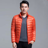 Men's All-Season Ultra Lightweight Packable Down Jacket Water and Wind-Resistant Breathable Coat Big Size Men Hoodies Jackets